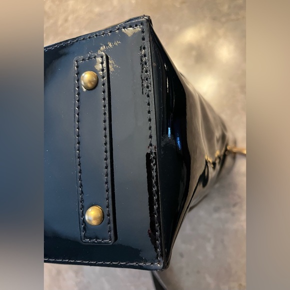 Dooney & Bourke Emerson Brynn Black Patent Leather Shoulder/Handbag - Picture 6 of 16